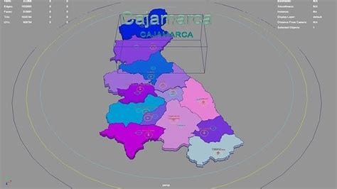 Cajamarca Peru map region geography political geographic 3D model rigged | CGTrader