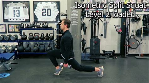 Isometric Split Squat Level 2 Loaded Youtube