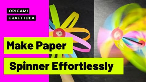 How To Make A Paper Fidget Spinner Easily Origami Craft Idea Paper