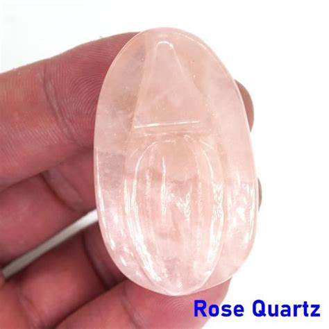 Pierre Vendue Seule Rose Quartz Figurine Source De Vie De Pouces