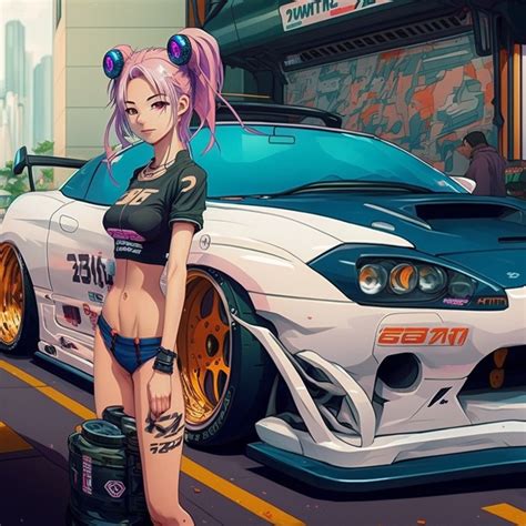 Girl With Nissan S15