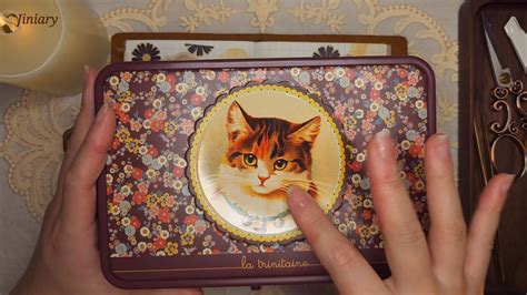 Asmr Decorating A Vintage Diary With Rustling