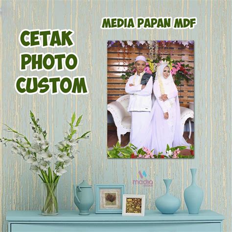 Jual Cetak Foto Media Papan Kayu Mdf Ukuran R X Cm Shopee