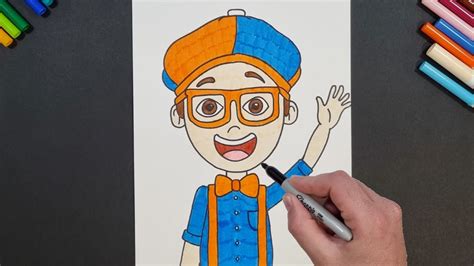 Easy Drawing Of Blippi Learn How To Draw Blippi Blippi Wonders Porn