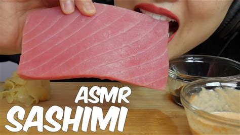 Asmr Tuna Sashimi Savage Extreme Eating Sounds Whole Big Slice No Talking Sas Asmr Youtube