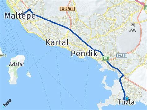 İstanbul Tuzla Maltepe İstanbul Arası Kaç Km Yol Tarifi