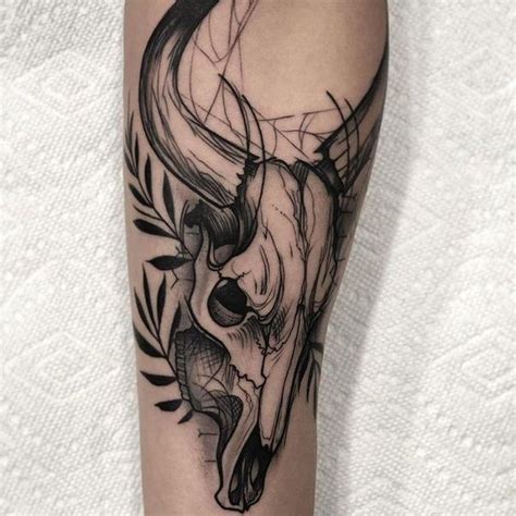 Best Bull Skull Tattoo Ideas Read This First In Bull Skull