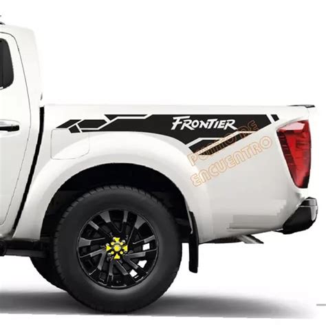 Par Stickers Franjas Para Nissan Frontier Pick Up Garra Meses Sin