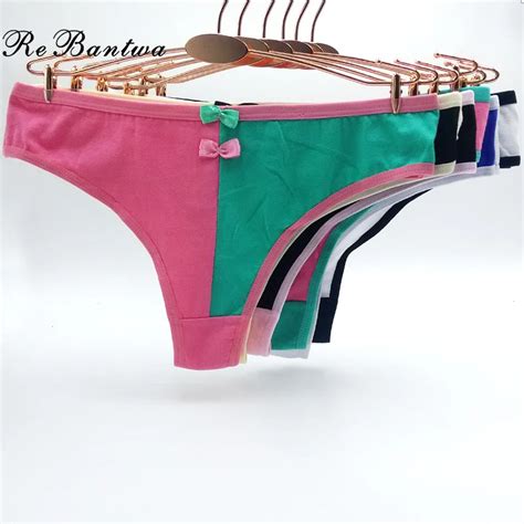 Rebantwa10pcs Sexy Bikini Panties Thongs Knickers Women Underwear