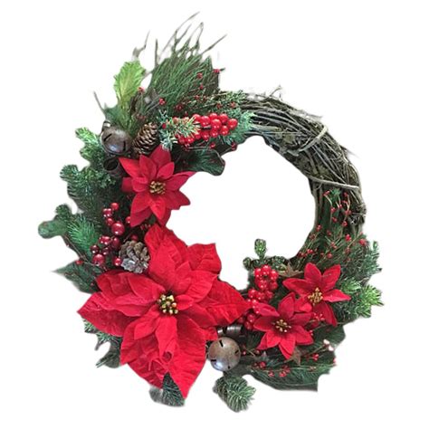 Christmas Wreath Round Handcrafted Year Wreath Pine Wreath Door Wall