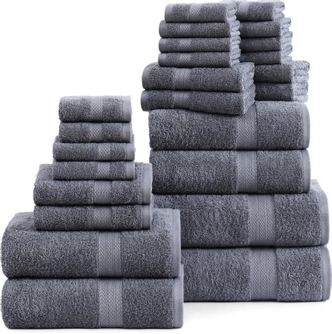 Amazon Casa Platino Bath Towels 18 Piece Towel Set 6 Large Bath