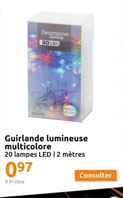 Promo Guirlande Lumineuse Multicolore Chez Action ICatalogue Fr