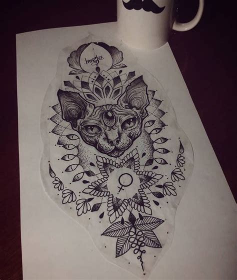 Geometric Tattoo - Elena on Instagram: “#sketch #dot #hamster #tattoo #mandala #lineart #vip ...