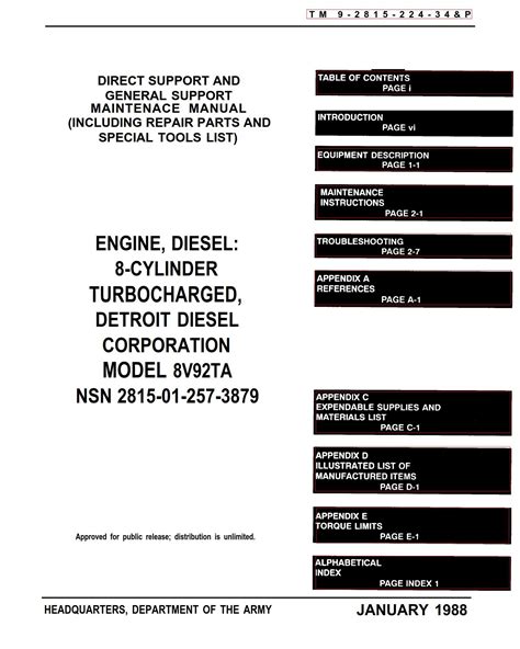 Detroit Diesel 8v92ta Maintenance Manual Comprehensive Guide For