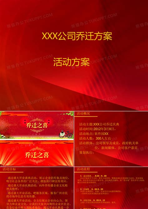 公司乔迁庆典方案ppt模板下载 编号qrzmrajq 熊猫办公