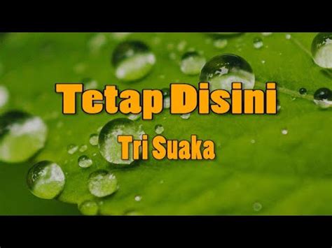 Tetap Disini Tri Suaka Lirik Cover By Nabila Maharani YouTube