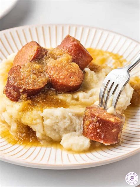 Crock Pot Apple Kielbasa Bites Belly Full