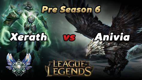 League Of Legends Xerath Vs Anivia Pre Season 6 Diamond Gameplay