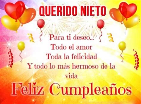 Tiernas Frases De Feliz Cumpleaños Para Un Nieto Portal De Feliz