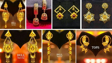 Gold Earrings Gold Earrings Design Kaner Dul Youtube