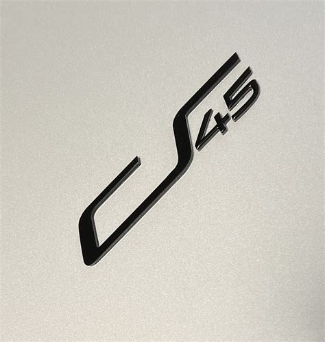 VW Golf GTI CLUBSPORT 45 Emblem Logo Lettering Self Adhesive In Piano