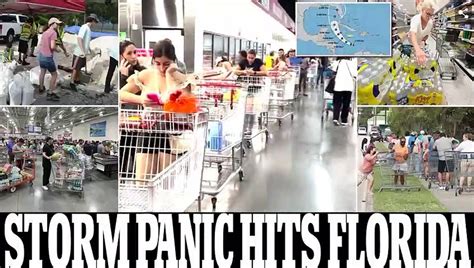 The Chaos Before The Storm Panic Buying Sweeps Florida As Supermarket