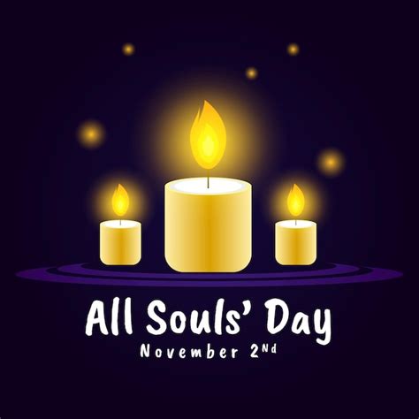 Premium Vector All Souls Day Is Celebrated Every Year On November 2