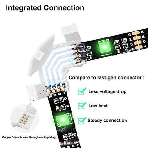 Buy Degree Led Strip Corner Connectors L Shape Mm Awsom Led Strip