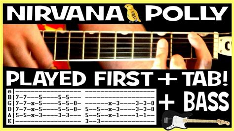 Nirvana Polly Guitar Chords Lesson Tab Tutorial Bass YouTube