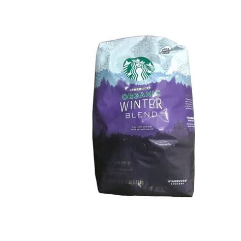 Starbucks Organic Coffee Winter Blend Whole Bean Medium Roast Arabica 40 Ounce Shelhealth