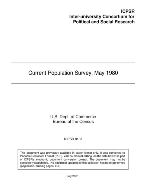 Fillable Online Icpsr Is Host Of New United States Census Bureau Data Fax Email Print