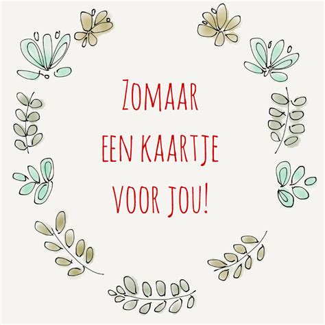 Zomaarkaart Bloemenkrans Wenskaarten Kaartje Go