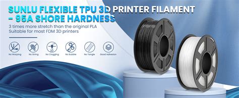 Sunlu Tpu Filament Kg Flexibles A Tpu D Drucker Filament Mm