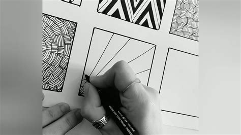 Seis Patrones F Ciles De Zentangle Art Zentangle Para Principiantes