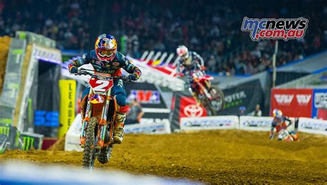 AMA SX Fiery Clash Between KTM Team Mates In Houston MCNews