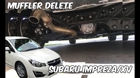 Subaru Impreza Xv Crosstrek Muffler Delete Youtube