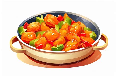 Premium Photo Crispy Fried Chicken On A Plate With Salad And Carrot