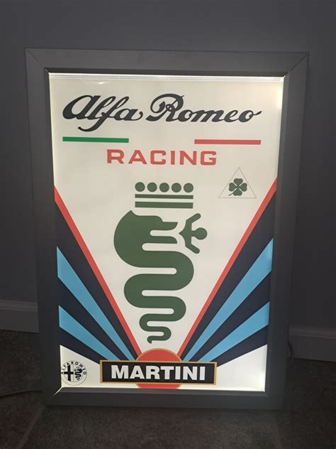 Martini Racing Alfa Romeo Illuminated Sign Pcarmarket