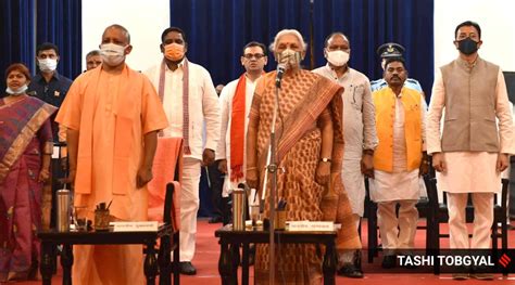 Yogi Adityanath Expands UP Cabinet Channis Cabinet Takes Oath In