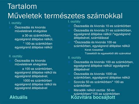 PPT Matematika tanítás az alapozó szakaszban a romániai tanterv