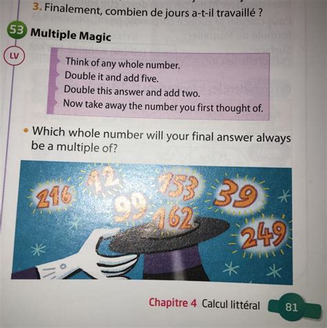 Bonjour Jaurais Besoin Daide Pour Un Exercice De Maths Il Est Cris