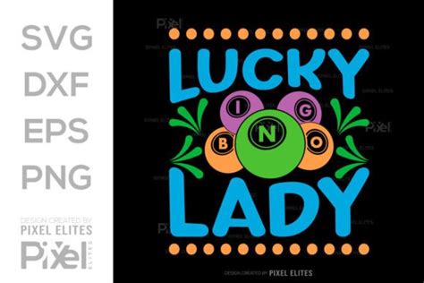 Lucky Bingo Lady Svg Bingo Game Design Graphic By Pixel Elites