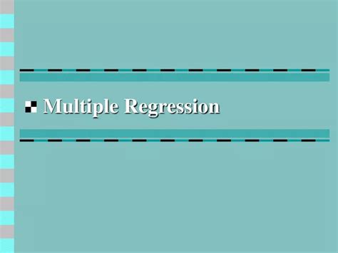 Ppt Multiple Regression Powerpoint Presentation Free Download Id9587663