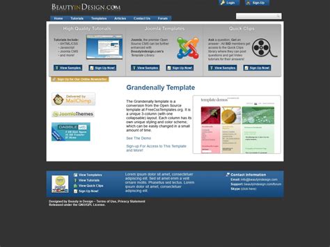 simple web template gradenally  html templates  css