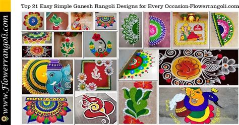 Top 21 Easy Simple Ganesh Rangoli Designs for Every Occasion ...