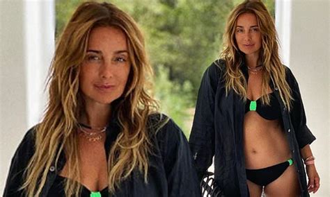 Louise Redknapp Models Sexy Black Bikini Daily Mail Online