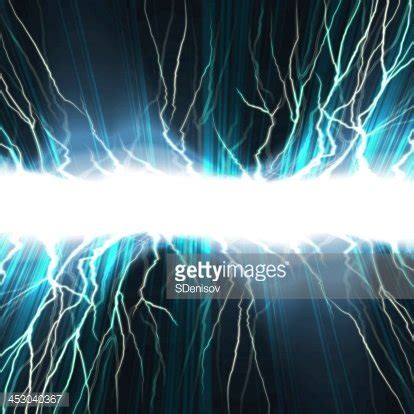 Electric Flash Of Lightning On A Dark Stock Clipart Royalty Free