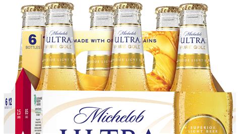 Michelob Ultra Pure Gold Organic Light Lager 12 Pack Beer