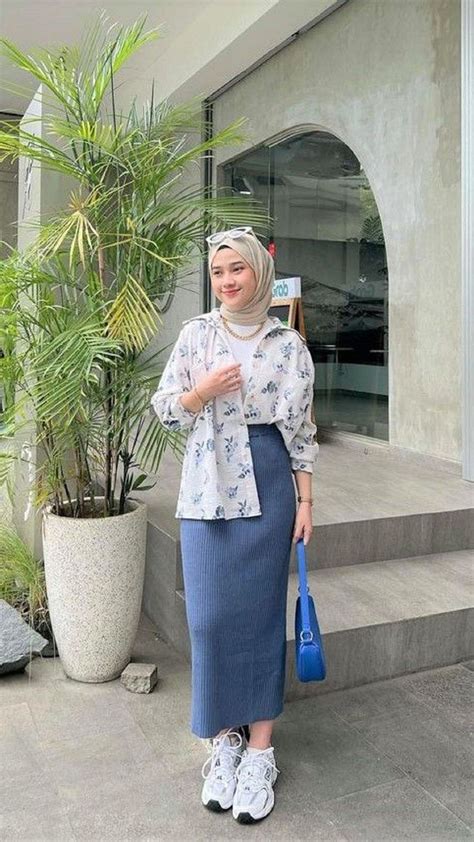 Inspo Outfit Hangout Dengan Mudah Dan Murah Casual Hijab Outfit