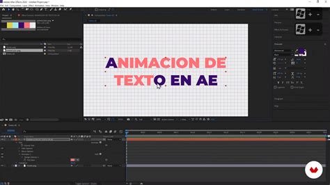 Animação de texto 1 Curso 3 Motion Graphics Camadas de forma e